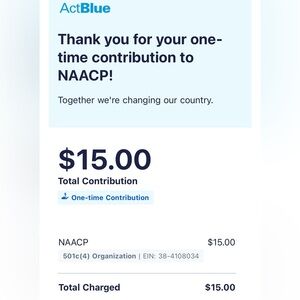 $15 donation to NAACP for purchase: Rouje black cardigan